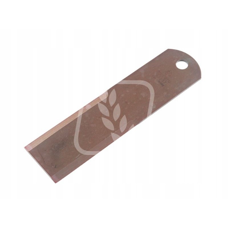 Smooth forage harvester knife 195x50x3mm fi12mm 060030