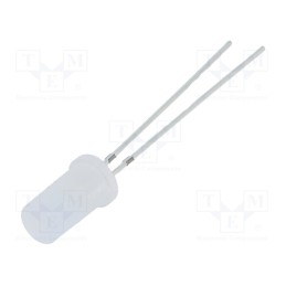 1 pcs x OPTOSUPPLY - OSW5DK5TA2A - LED, 5mm, white cold, 750÷1120mcd, 180°, Front: flat, 2.7÷3.4V