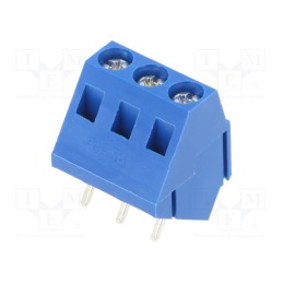 1 pcs x ECE - ETB15030B000S - PCB terminal block, angled 35°, 5mm, ways: 3, on PCBs, 2.5mm2, 10A