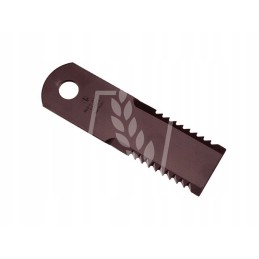 Toothed forage harvester knife 173x50x3mm fi18mm 065294