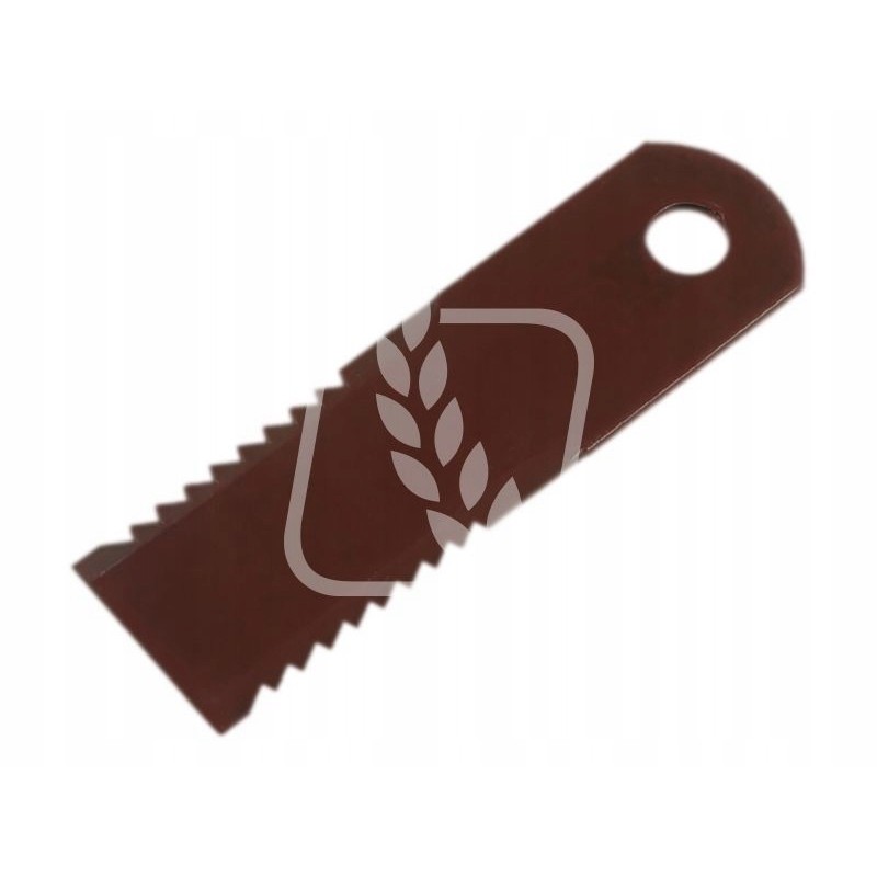 Toothed forage harvester knife 173x50x3mm fi 18mm 065294