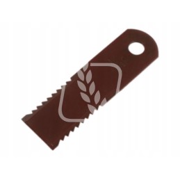 Toothed forage harvester knife 173x50x3mm fi 18mm 065294