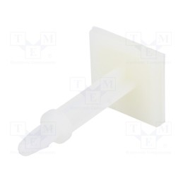 10 pcs x DREMEC - 8GB07V40999 - PCB distance, polyamide, L: 25.4mm, self-adhesive,snap fastener