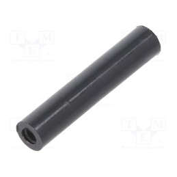 10 pcs x DREMEC - 182RDX25 - Spacer sleeve, cylindrical, polyamide, M2,5, L: 25mm, Øout: 5mm