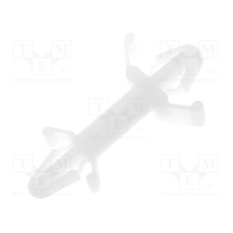 10 pcs x FIX&FASTEN - FIX-CBS-12 - PCB distance, polyamide, L: 12.5mm, latch/latch, natural, UL94V-2