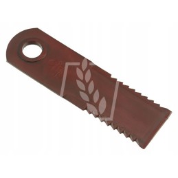 Toothed forage harvester knife 175x50x4mm fi 20mm 755875