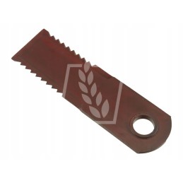 Toothed forage harvester knife 175x50x4mm fi 20mm 755875