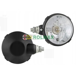 H4 R2 type headlight in a left PE plastic housing