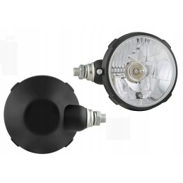 H4 R2 type headlight in a left PE plastic housing