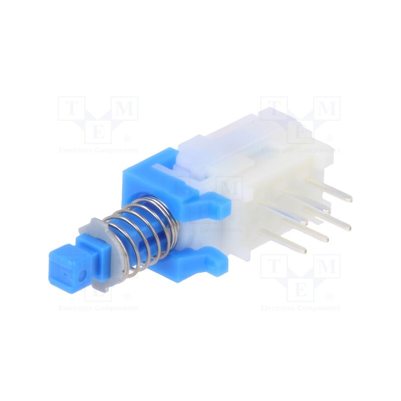 1 pcs x ALPS - SPUJ190900 - Switch: push-button, Pos: 2, DPDT, 0.1A/30VDC, OFF-ON, THT, SPUJ