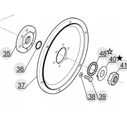 Manitou 550620 angle box hub