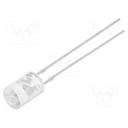 1 pcs x OPTOSUPPLY - OSW5DK5GA1B - LED, 5mm, white cold, 1560÷2180mcd, 100°, Front: flat, 2.8÷3.6V