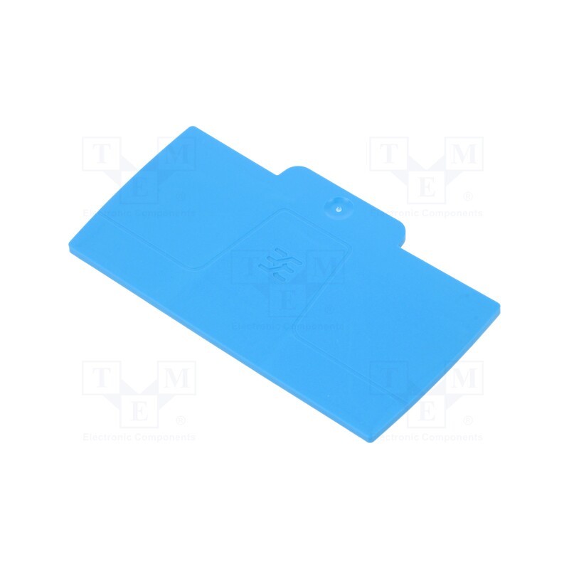 1 pcs x WEIDMu00dcLLER - 2490390000 AEP 2C 10/16 BL - End plate, blue, A series