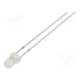 1 pcs x OPTOSUPPLY - OSM54K3132A-1-ST - LED, 3mm, white warm, 8400÷10000mcd, 30°, Front: convex, 2.7÷3.4V