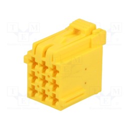 1 pcs x TE Connectivity - 1-967621-1 - Connector: wire-wire, JPT, female, plug, for cable, PIN: 9, yellow