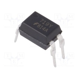 1 pcs x ONSEMI - FOD814A - Optocoupler, THT, Ch: 1, OUT: transistor, Uinsul: 5kV, Uce: 70V, DIP4