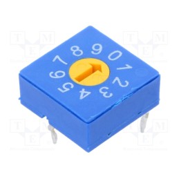 1 pcs x ECE - ERD410RSZ - Encoding switch, DEC/BCD, Pos: 10, THT, Rcont max: 100mΩ, 5Ncm, reel