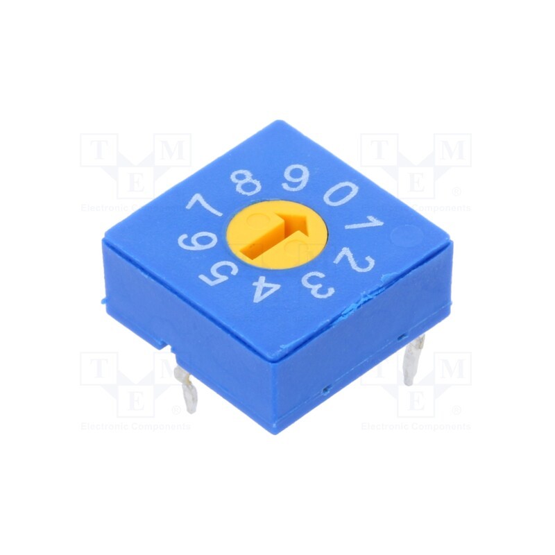 1 pcs x ECE - ERD410RSZ - Encoding switch, DEC/BCD, Pos: 10, THT, Rcont max: 100mΩ, 5Ncm, reel