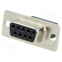 1 pcs x MH CONNECTORS - MHDBC9SS - D-Sub, PIN: 9, plug, female, for cable, Type: w/o contacts, 3A, 250V