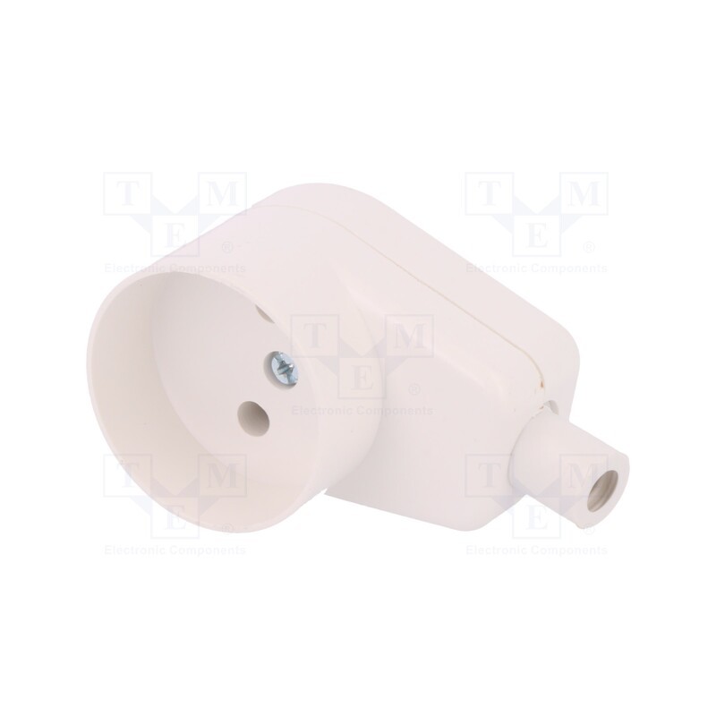 1 pcs x JONEX - 5907570001329 - Connector: AC supply, female, socket, 2P, 250VAC, 16A, Type: round