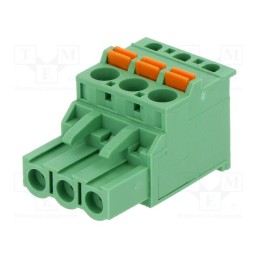 1 pcs x DEGSON ELECTRONICS - 2EDGKDA-5.08-03P-14-00AH - Pluggable terminal block, 5.08mm, ways: 3, angled 90°, plug, green
