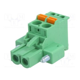 1 pcs x DEGSON ELECTRONICS - 2EDGKDAM-5.0-02P-14-00AH - Pluggable terminal block, 5mm, ways: 2, angled 90°, plug, female