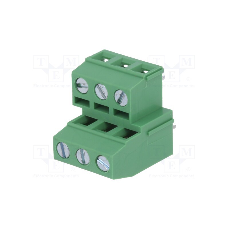 1 pcs x DEGSON ELECTRONICS - DG127A-5.08-06P-14-00AH - PCB terminal block, angled 90°, 5.08mm, ways: 6, on PCBs, terminal