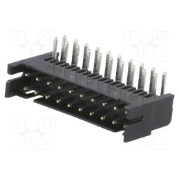 1 pcs x HIROSE - DF11-20DP-2DS(24) - Socket, PCB-cable/PCB, male, DF11, 2mm, PIN: 20, THT, on PCBs, tinned