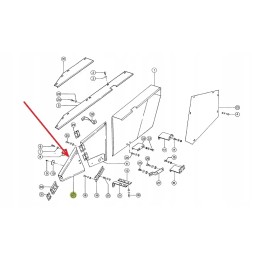 692826 1 piece of right trim