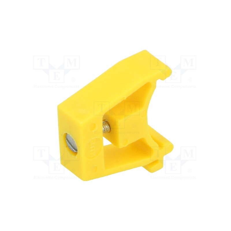1 pcs x POKu00d3J - A44-3001 - Holder, yellow, Width: 8.6mm, polyamide, TS15, -25÷100°C