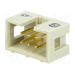 1 pcs x HARTING - 9185066324 - Socket, IDC, male, PIN: 6, straight, THT, 1.27mm, Contacts ph: 2.54mm