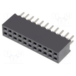 1 pcs x CONNFLY - DS1065-03-2*11S8BV - Socket, pin strips, female, PIN: 22, straight, 1.27mm, THT, 2x11
