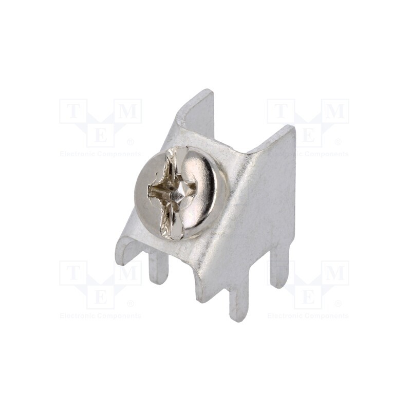 1 pcs x KEYSTONE - 7702 - Terminal: screw terminal, THT,screw terminal, silver, 7.5x5.1mm