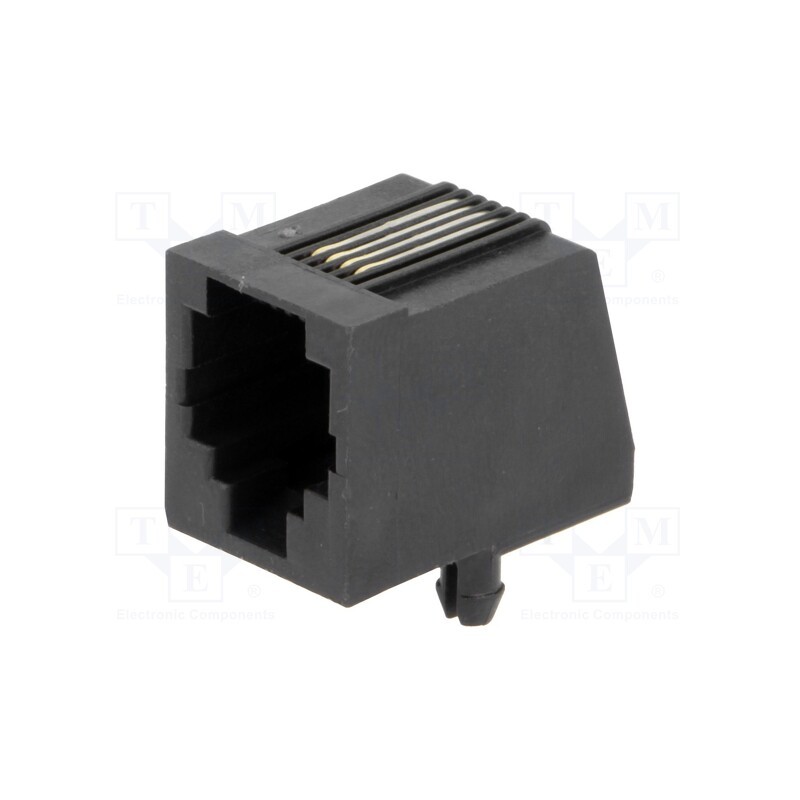 1 pcs x MH CONNECTORS - MHRJJ64NFRA - Socket, RJ11, PIN: 4, Layout: 6p4c, THT, angled