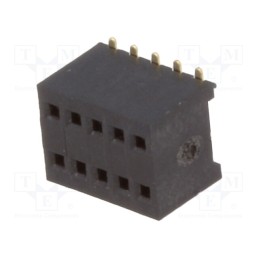 1 pcs x CONNFLY - DS1065-10-2*5S8BS - Socket, pin strips, female, PIN: 10, straight, 1.27mm, SMT, 2x5