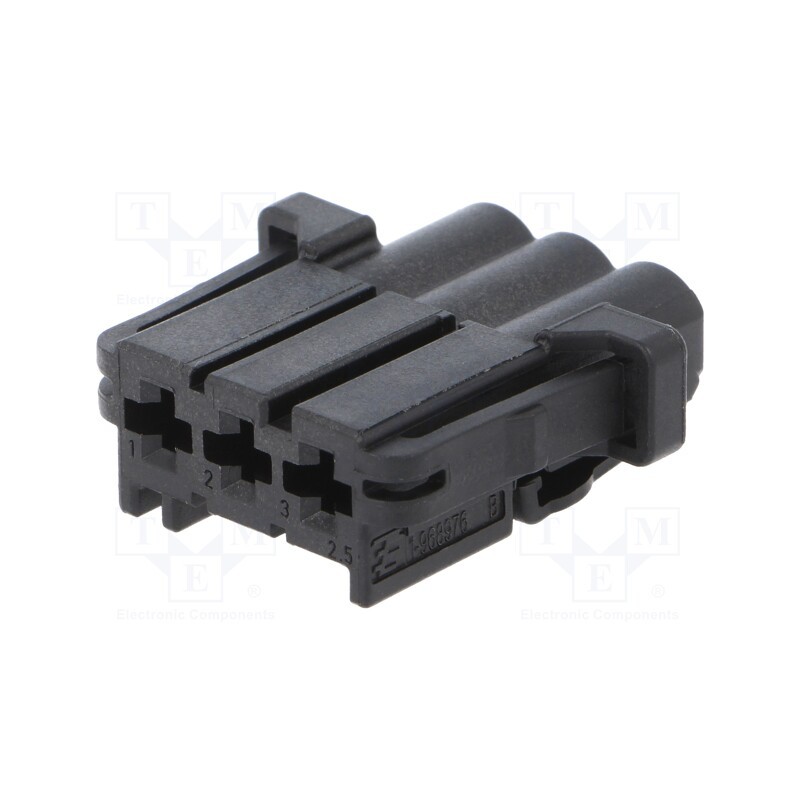 1 pcs x TE Connectivity - 1-968976-9 - Connector: automotive, MCP 2.8, female, plug, for cable, PIN: 3