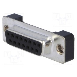 1 pcs x ADAM TECH - DA15-SA-M2 - D-Sub, PIN: 15, socket, female, straight, THT, UNC 4-40, 5A, 250V