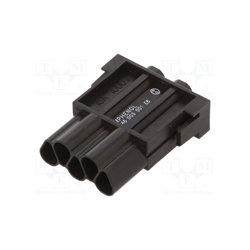 1 pcs x AMPHENOL - C146D05001E8 - Connector: HDC, module, male, C146,heavy|mate M, PIN: 5, 4+PE, 1kV