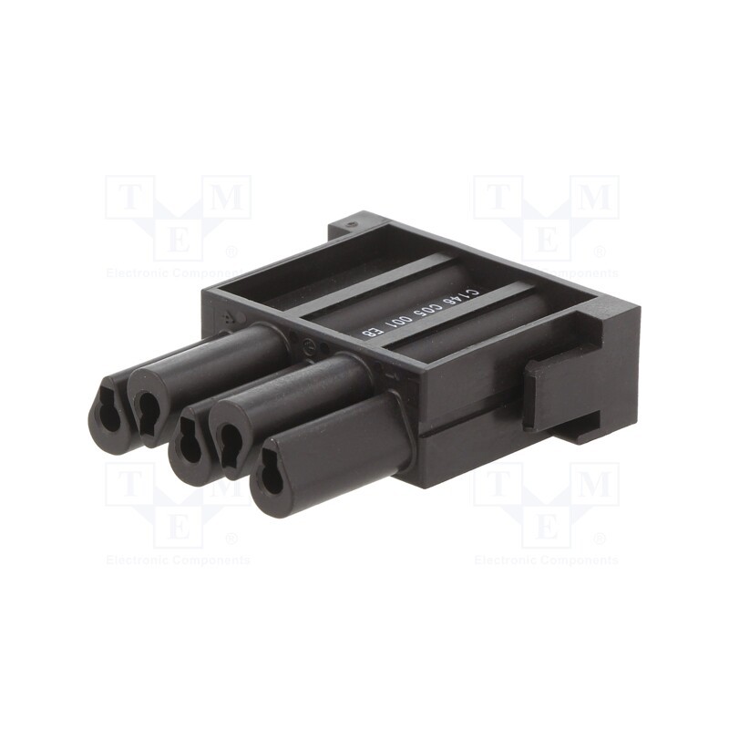1 pcs x AMPHENOL - C146C05001E8 - Connector: HDC, module, female, C146,heavy|mate M, PIN: 5, 4+PE