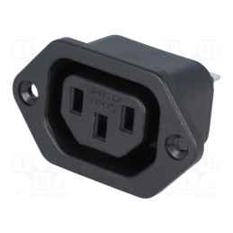 1 pcs x CANAL ELECTRONIC - 2108-CQ - Connector: AC supply, socket, female, 10A, 250VAC, IEC 60320