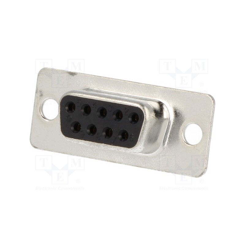 1 pcs x ENCITECH - DB09-SS - D-Sub, PIN: 9, plug, female, for cable, soldering, black