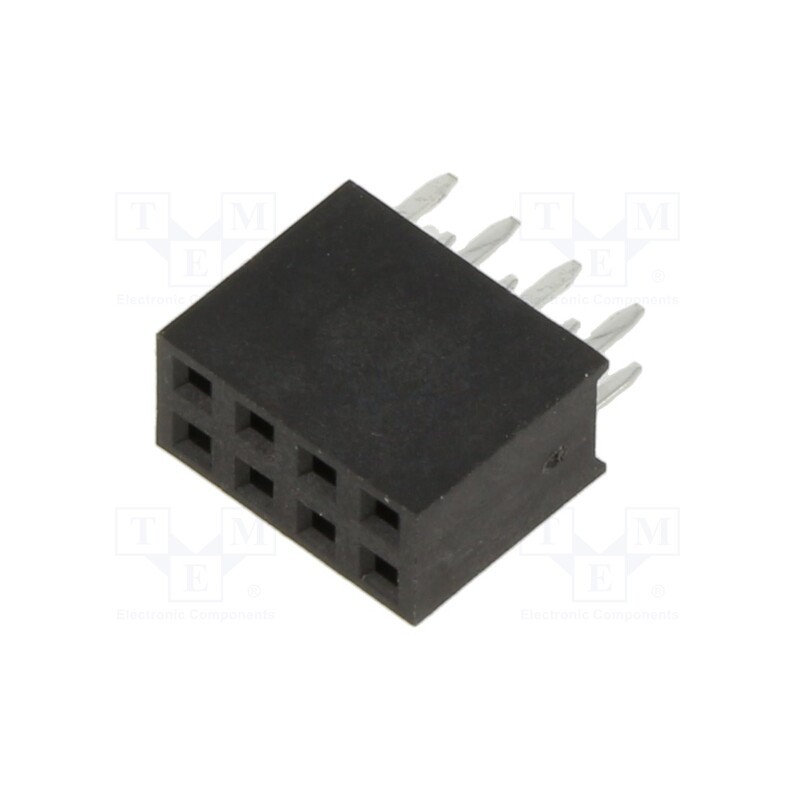 1 pcs x HARWIN - M20-7830446 - Socket, pin strips, female, 2.54mm, PIN: 8, THT, on PCBs, tinned