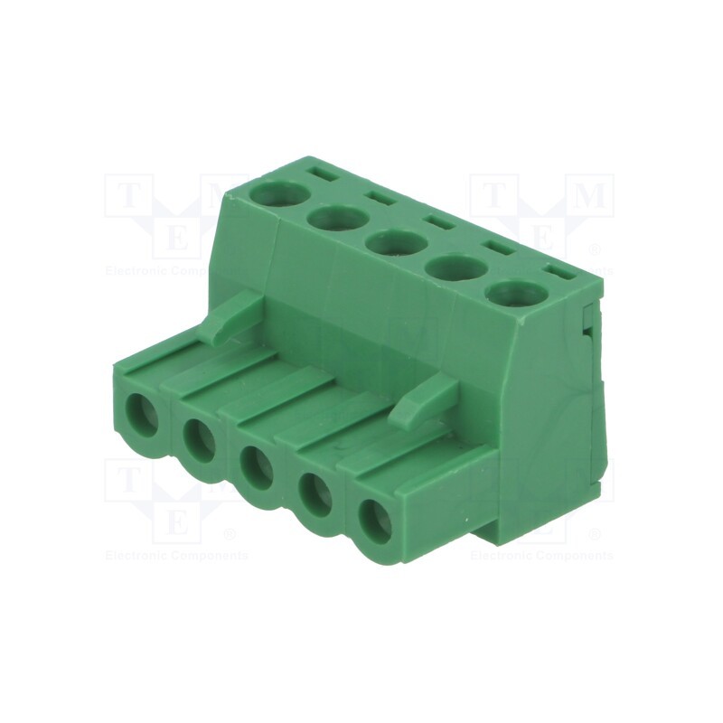 1 pcs x NINIGI - TBW-5-5P/GN - Pluggable terminal block, Contacts ph: 5.08mm, ways: 5, straight