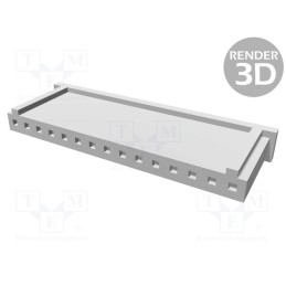 1 pcs x TE Connectivity - 280363 - Plug, wire-board, female, AMPMODU MOD II, 2.54mm, PIN: 15