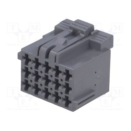 1 pcs x TE Connectivity - 1-967623-6 - Connector: wire-wire, JPT, female, plug, for cable, PIN: 15, grey