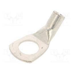 1 pcs x BM GROUP - BM0144345 - Tip: ring tube, M10, 10mm2, crimped, for cable, angled 45°, tinned