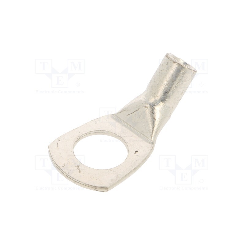 1 pcs x BM GROUP - BM0144345 - Tip: ring tube, M10, 10mm2, crimped, for cable, angled 45°, tinned