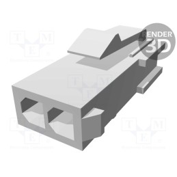 1 pcs x TE Connectivity - 172328-1 - Plug, wire-wire, male, Mini Universal MATE-N-LOK, 4.14mm, PIN: 2