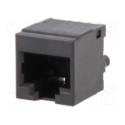 1 pcs x BEL FUSE - SS-650810-A-NF - Socket, RJ45, PIN: 8, Layout: 8p8c, on PCBs, THT, straight