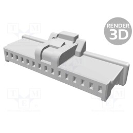 1 pcs x MOLEX - 5013301500 - Plug, wire-board, female, Pico-Clasp, 1mm, PIN: 15, w/o contacts